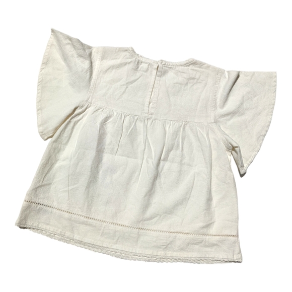 Next Girls 9yr Natural Embroidered Swing Top - Picture 3 of 6